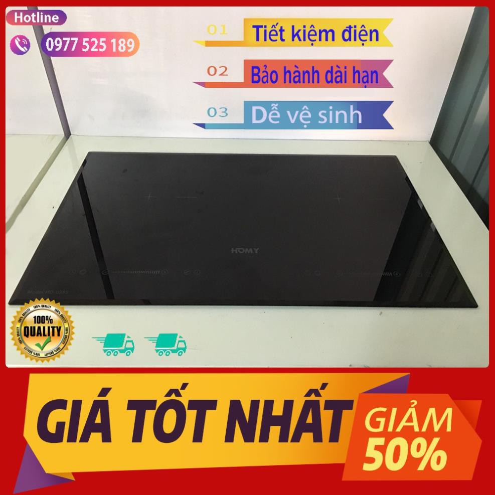 Bếp từ đôi Homy 038S - Bếp điện từ đôi Công suất 4000W, Chế độ cảm ứng nhiệt an toàn - Bảo hành 24 tháng