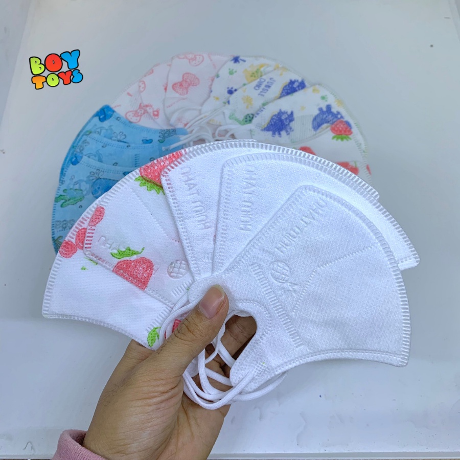 Khẩu trang trẻ em kiểu dáng Hàn Quốc kháng khuẩn và chống bụi mịn
