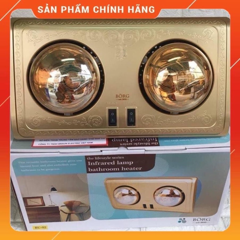 [Freeship extra] ĐÈN SƯỞI BORG BRAUN 2 VÀ 3 BÓNG - Hàng chính hãng - BH 5 năm Huy Anh