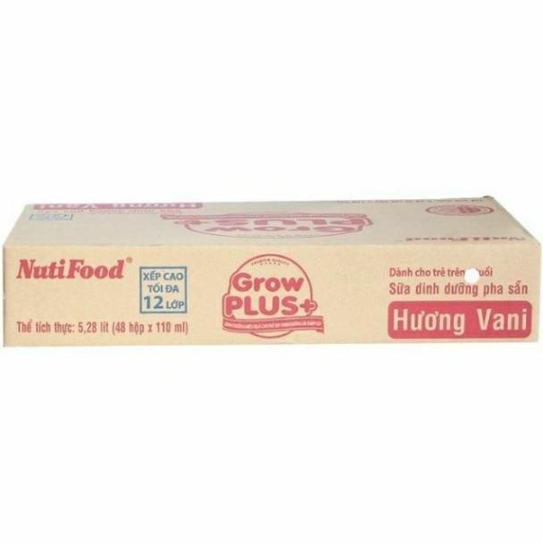 Thùng sữa Grow plus+ đỏ 110ml 48 hộp