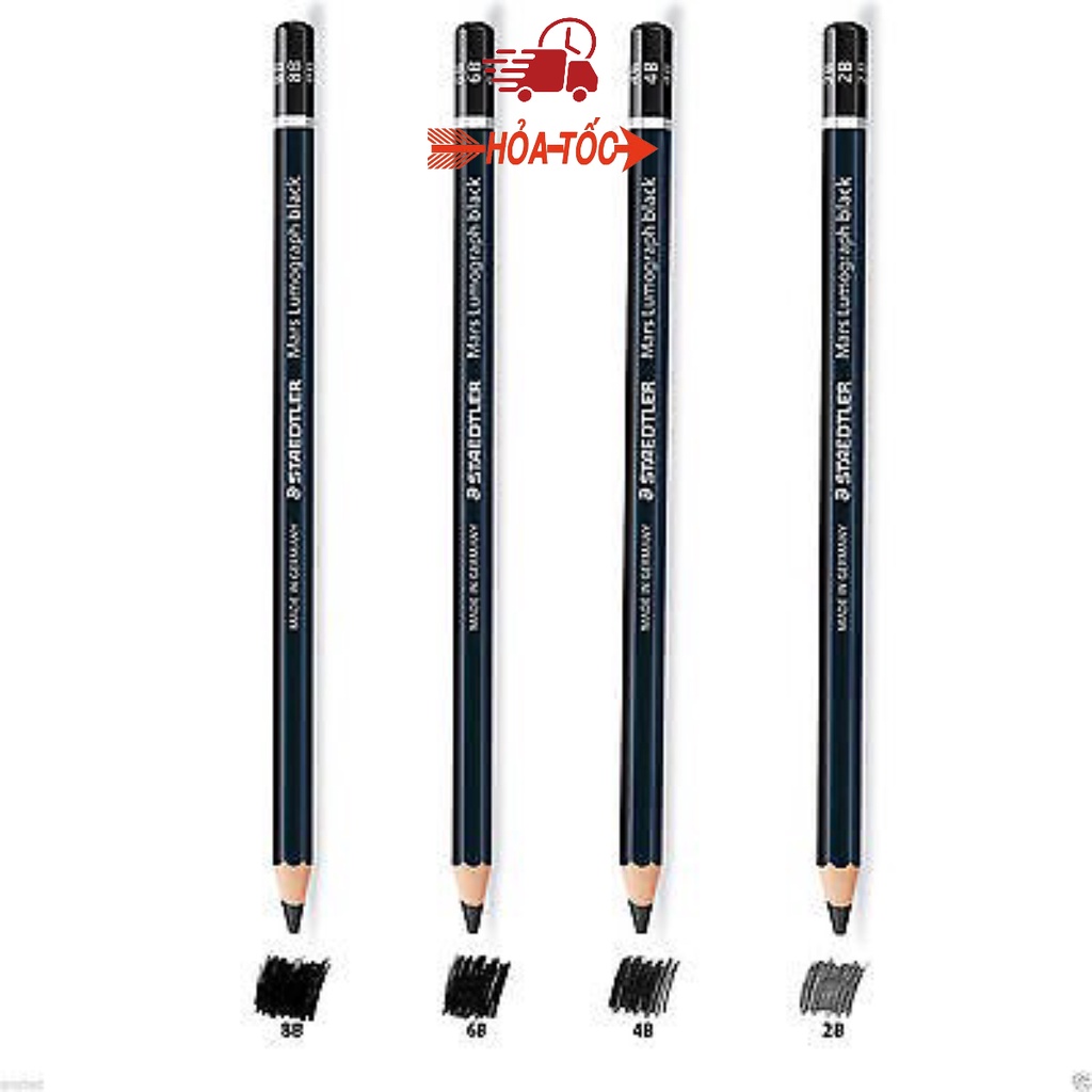 Bút Chì Than Staedtler Đức Mars Lumograph Black Cao Cấp 100B