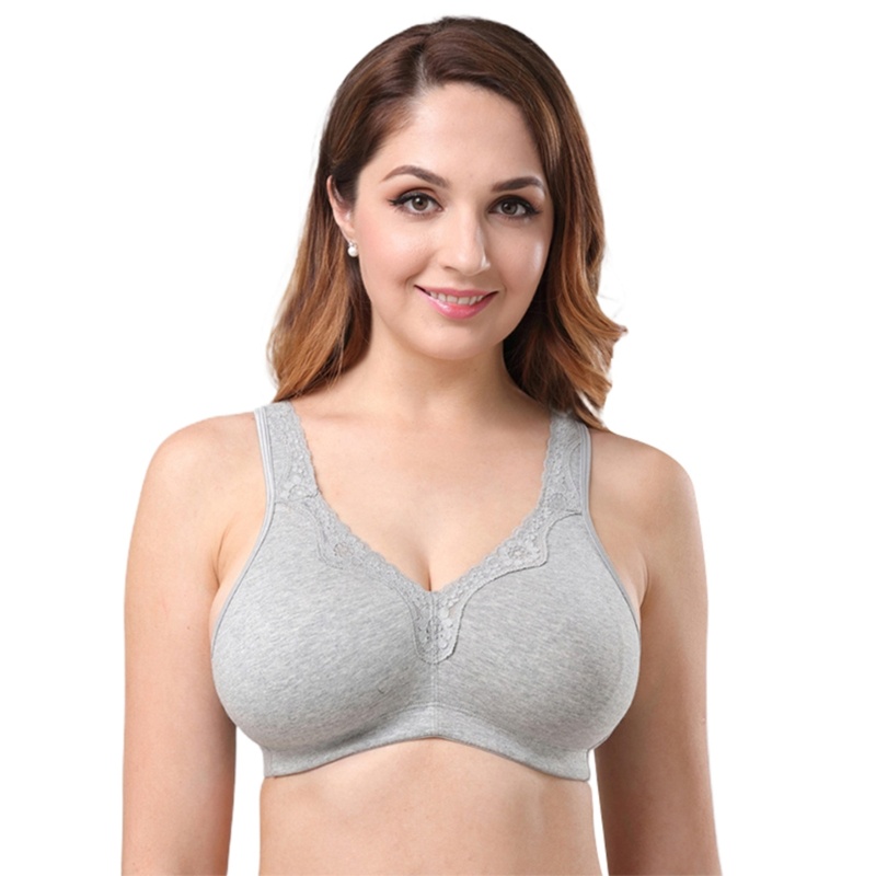 Brroa Áo lót Không Gọng Không Đường May Che Phủ Toàn Diện Cho Nữ