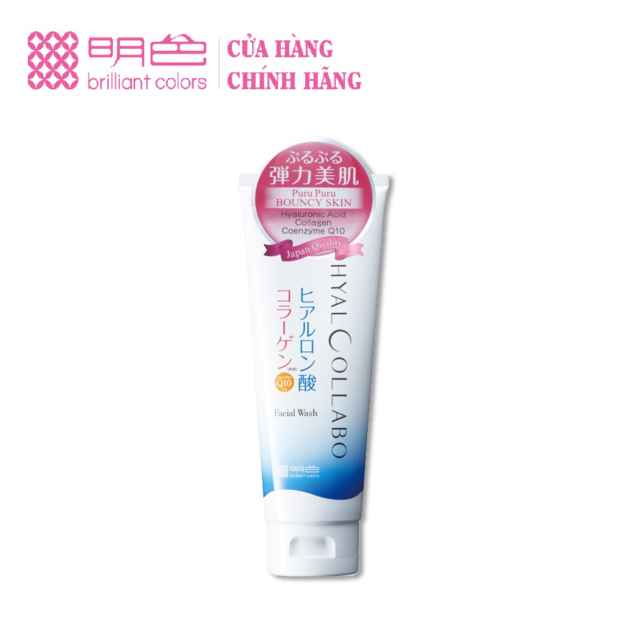 Sữa rửa mặt tạo bọt ngăn ngừa lão hóa Hyalcollabo Meishoku (100g)