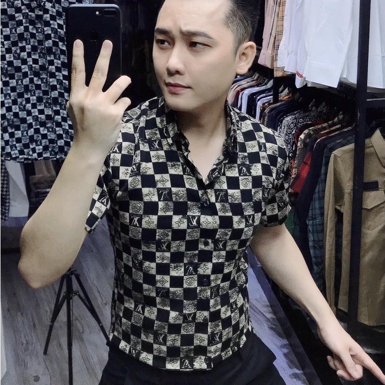 Sơ mi lụa trơn mịn không nhăn không phai không xù