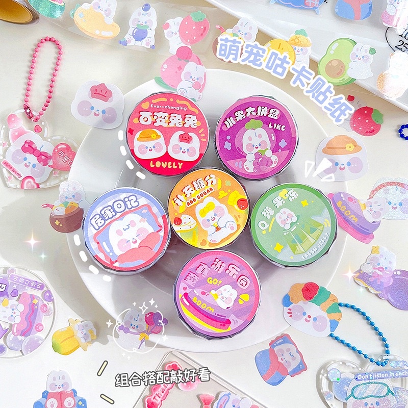 Sticker cuộn 3m dễ thương dùng trang trí toploader, sổ, bullet journal