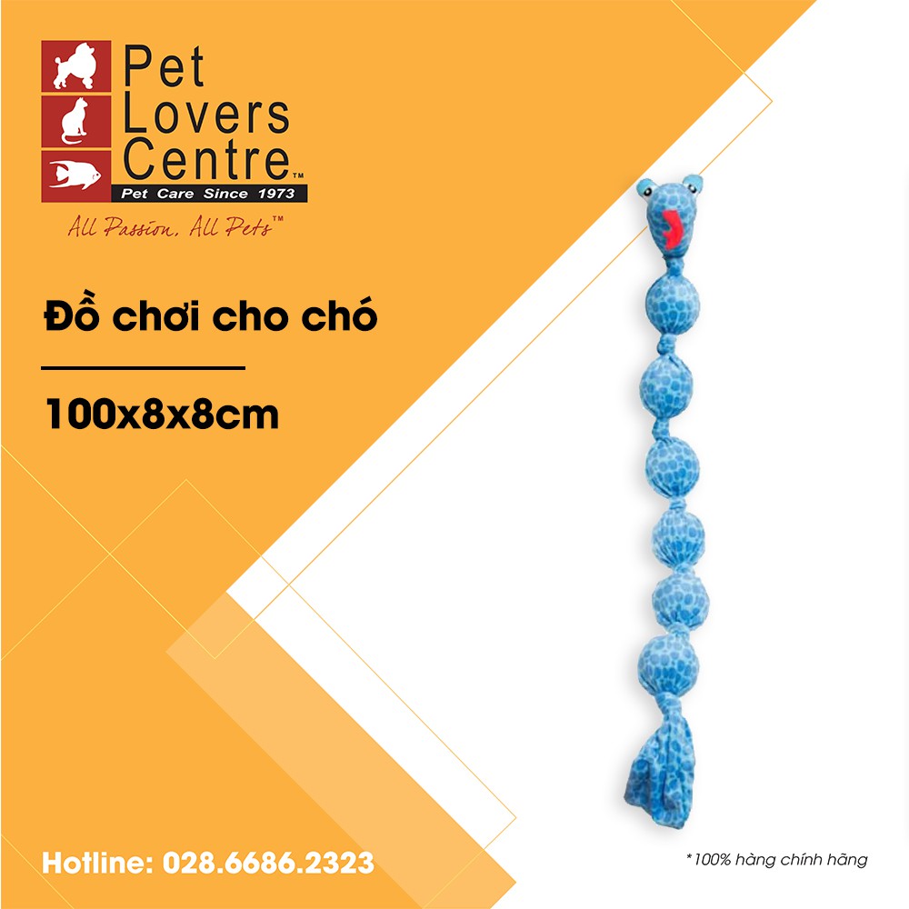 Đồ chơi cho chó CHOMPER  SQUEAKER BALL SNAKE (BLUE)