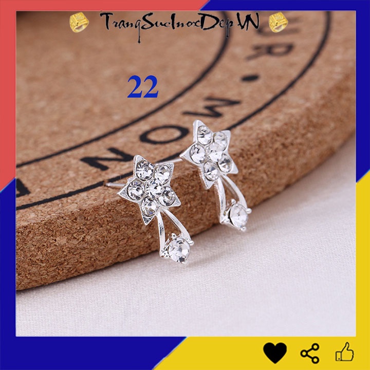 Bông tai nữ phong cách Hàn Quốc xinh xắn, dễ thương, dễ phối đồ