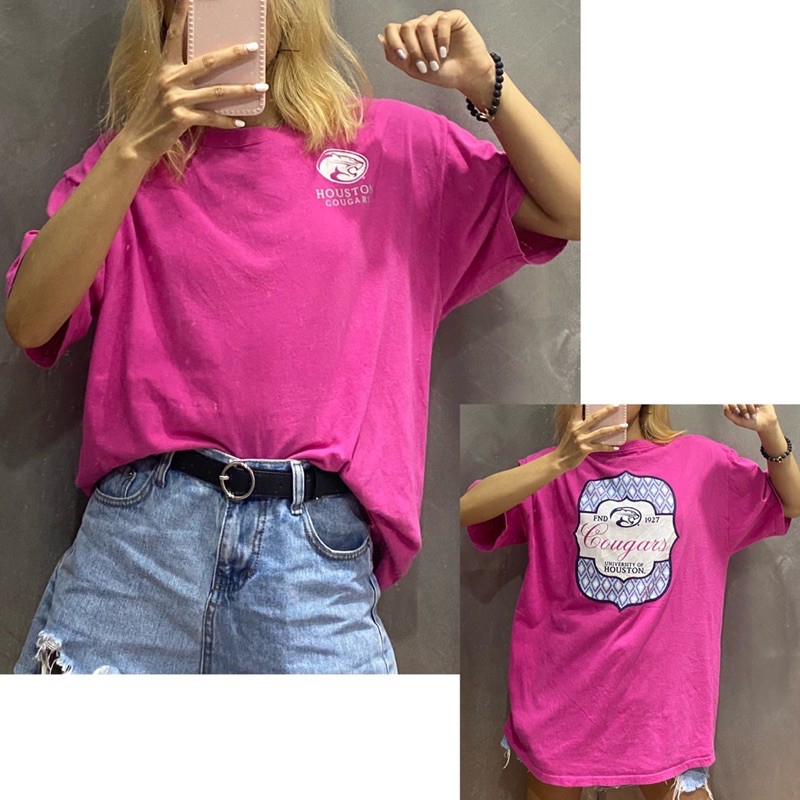 2HAND - ÁO THUN MỸ MÀU HƯỜNG CÁC SẮC ĐỘ PHẦN 1 UNISEX OVERSIZE DÁNG THỤNG RỘNG