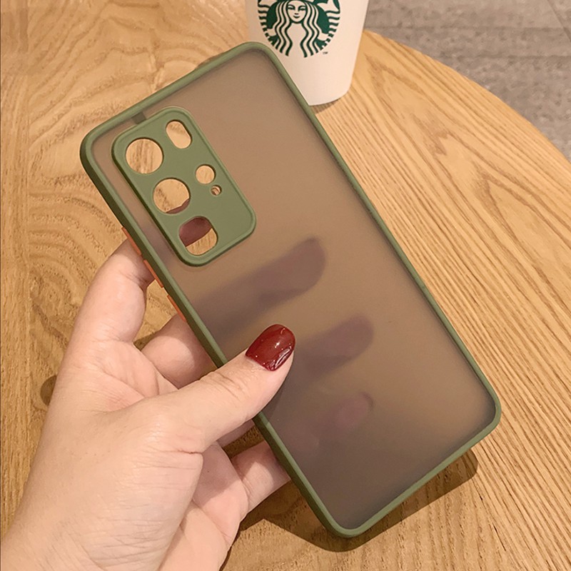 Ốp điện thoại nhám trong suốt viền màu chống sốc cho Xiaomi Poco X3 Pro Nfc M3