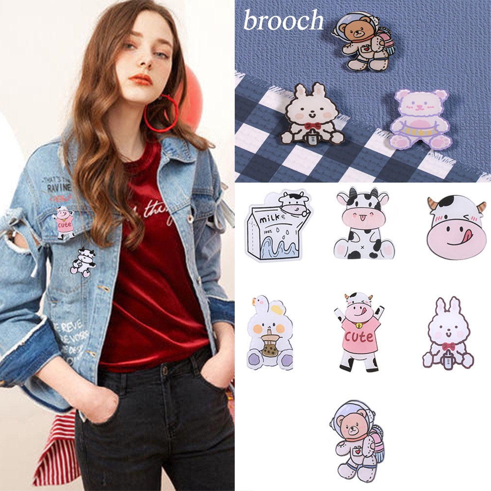 Huy hiệu cài áo hình thú vật đáng yêu