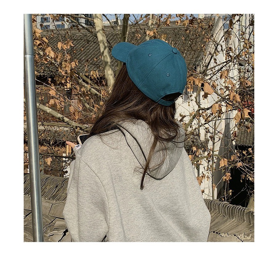 Mũ Lưỡi Trai Vải Cotton Thêu Chữ Thời Trang Unisex Mùa Xuân
