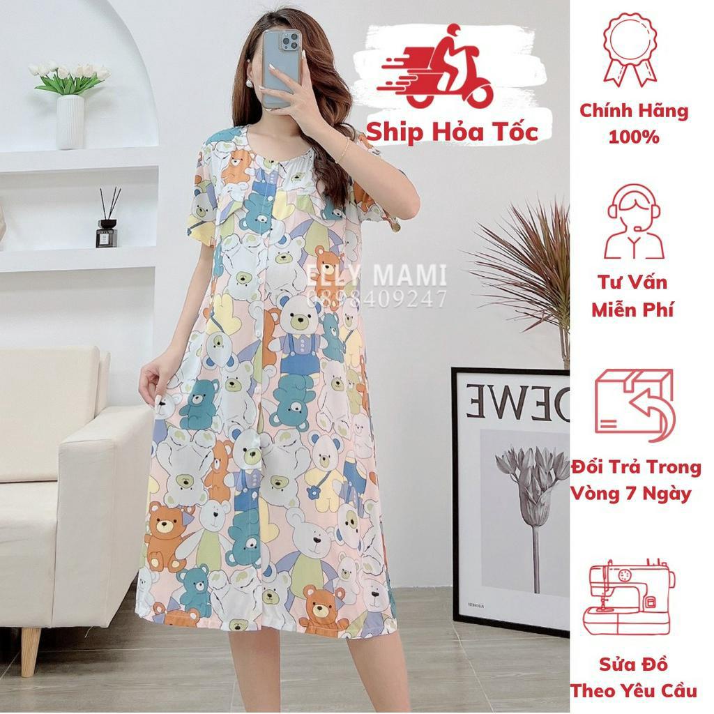 ( 40kg - 75kg )[ Cúc Mở Bé Ti ] Đầm Bầu , Suông Tole Lanh , Tôn 2 Da Thái Nhiều Màu Tay Ngắn Siêu Mát Nhẹ Tênh