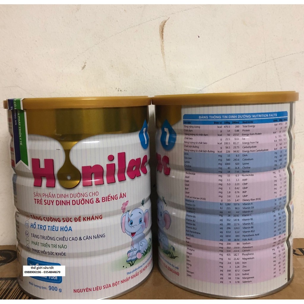 Sữa bột Honilac số 1 - 900g - bổ sung dinh dưỡng cho trẻ | BigBuy360 - bigbuy360.vn