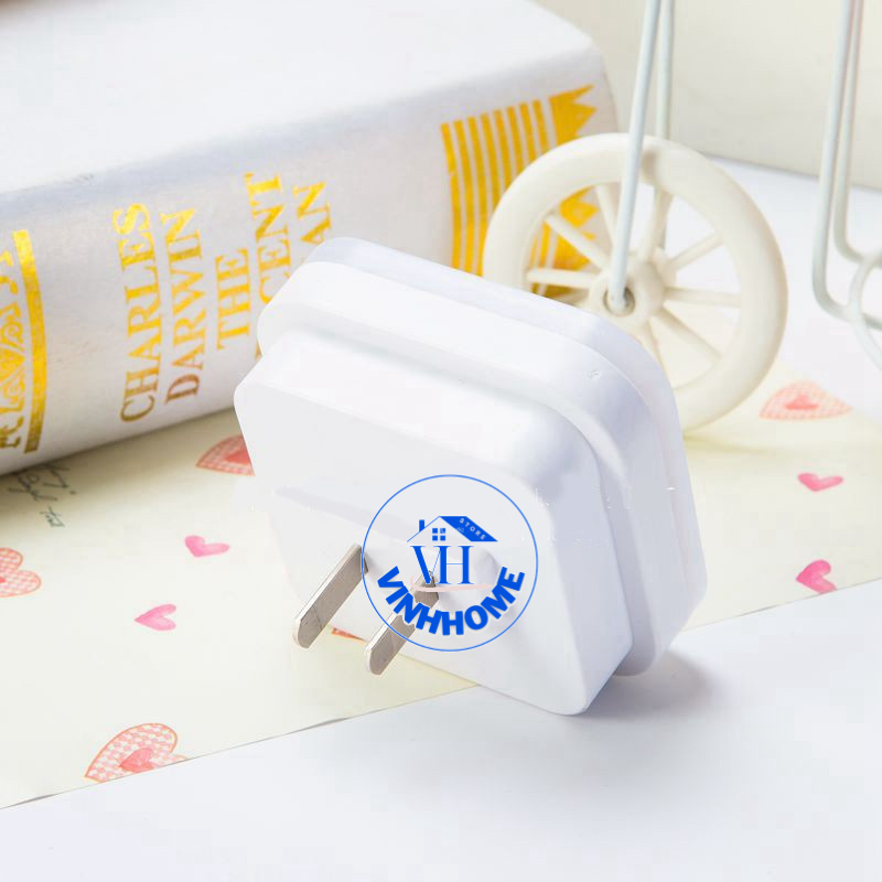 Đèn Ngủ Cảm Biến Ánh Sáng Kiểu Vuông