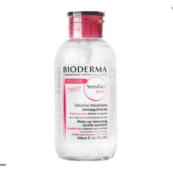 FREESHIP TOÀN QUỐC - Tẩy Trang Bioderma Senbio  Créaline 500ml chính hãng (Nắp Nhấn-Nắp Bật) ⓡⓞ