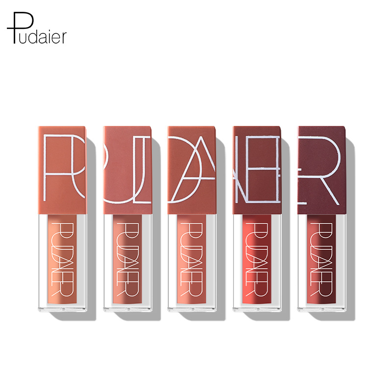 [Hàng mới về] Son Kem Pudaier Tông Nhung Lì Chống Dính 5 Màu Tùy Chọn Chuyên Dụng Trang Điểm Cho Nữ