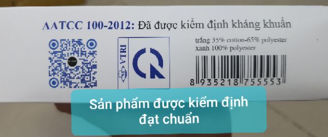 Hộp 10 cái khẩu trang vải kháng khuẩn Blook (Chính hãng, có logo)