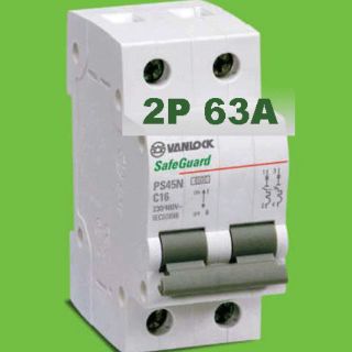 Aptomat 2pha dòng PS45N/VANLOCK 2P16A - 2P63A