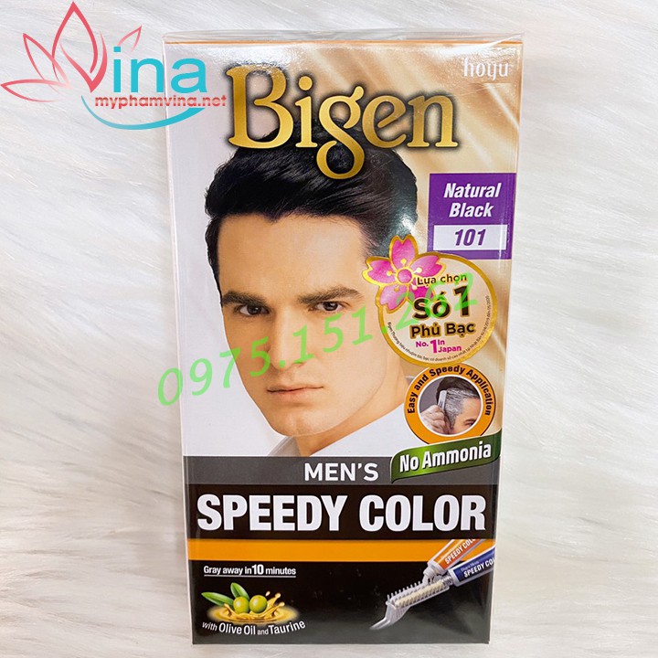 THUỐC NHUỘM TÓC CHO NAM GIỚI BIGEN MEN’S SPEEDY COLOR SỐ 101 - MÀU ĐEN