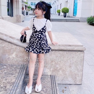 Sét áo kèm yếm hoa cúc  bé Size đại