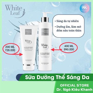Sữa dưỡng sáng da, dưỡng ẩm toàn thân white leaf brightening lotion body hydrating