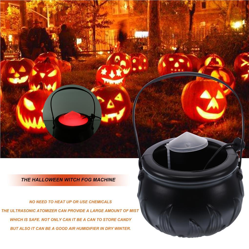 [doublelift Vn] Đèn LED Hình Phù Thủy Thay Đổi Màu Sắc Trang Trí Không Khí Cho Lễ Halloween