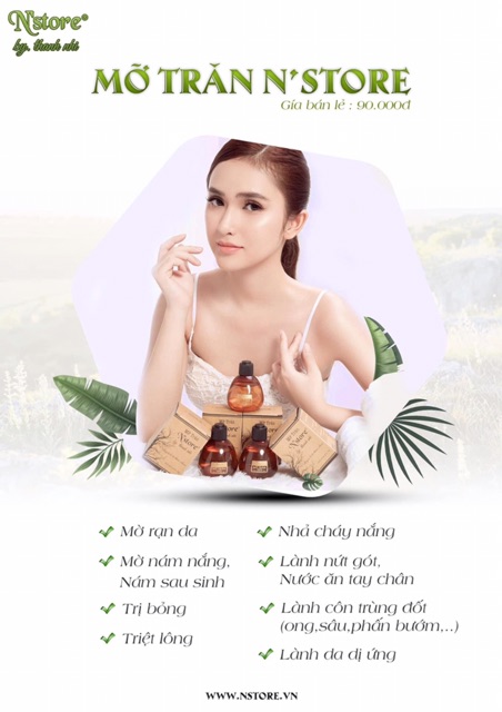 [Chính Hãng] Mỡ trăn nguyên chất N'store, triệt lông, mờ rạn da, lành vết bỏng (mẫu mới tặng kèm sách hướng dẫn) | BigBuy360 - bigbuy360.vn