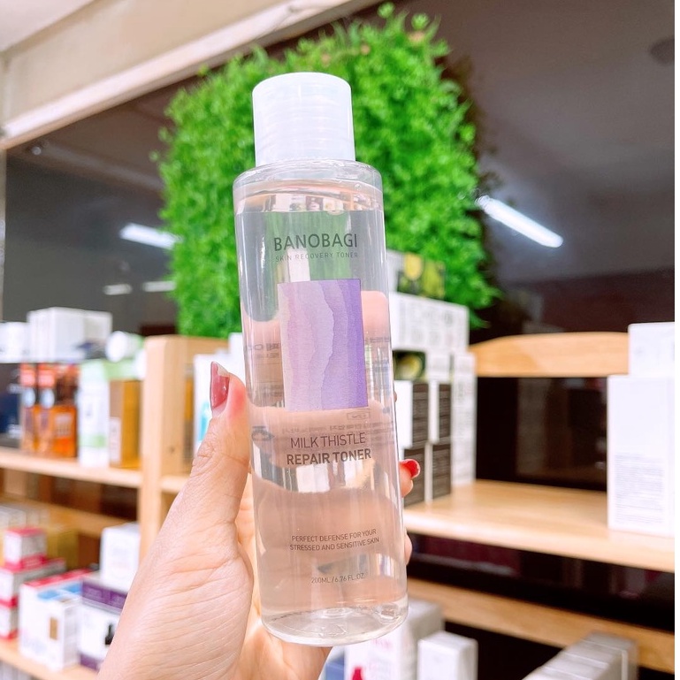 Nước hoa hồng Toner  Banobagi Milk Thistle Repair Toner 200ml  Hàn Quốc Cao Cấpdưỡng ẩm phục hồi da dịu nhẹ, lành tính