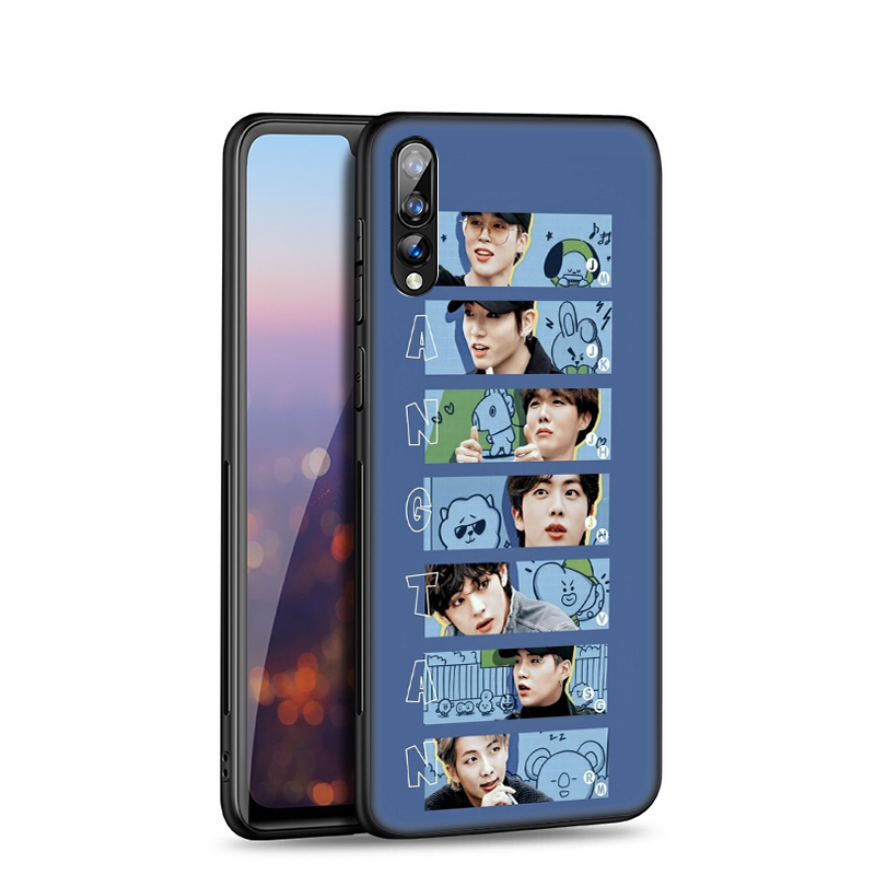 Ốp Điện Thoại Mềm Hình Bts Jk V Rm Jin Suga Jhope Jimin Sh213 Cho Huawei P10 P9 P8 Lite Mini 2017 2016 2015