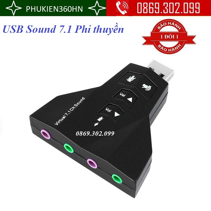 USB Sound 7.1 Phi thuyền