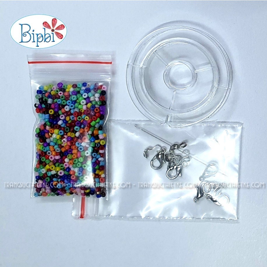 Set nguyên liệu làm 4-6 chiếc dây đeo khẩu trang handmade tự làm (diy)