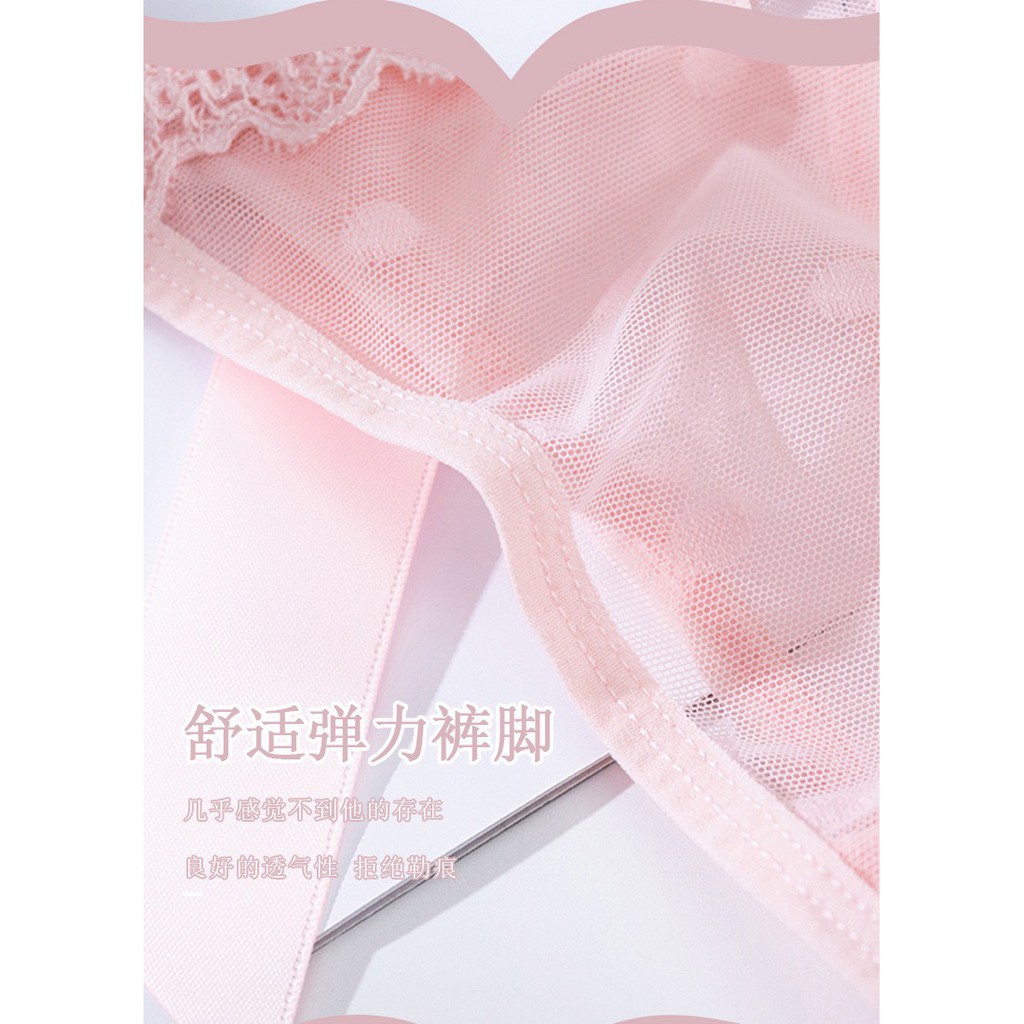 Quần Lót Nữ Ren lọt khe xuyên thấu dây hai mảnh đính nơ to điệu đà sexy quyến rũ mã 8065 | BigBuy360 - bigbuy360.vn