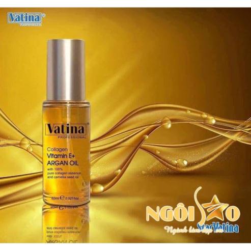 [ CHÍNH HÃNG ] Tinh Dầu Dưỡng Tóc Vatina Argan Oil Vitamin E+ Collagen 60ml