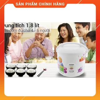 Nồi cơm điện Sharp 1.8 lít KS-18TJV