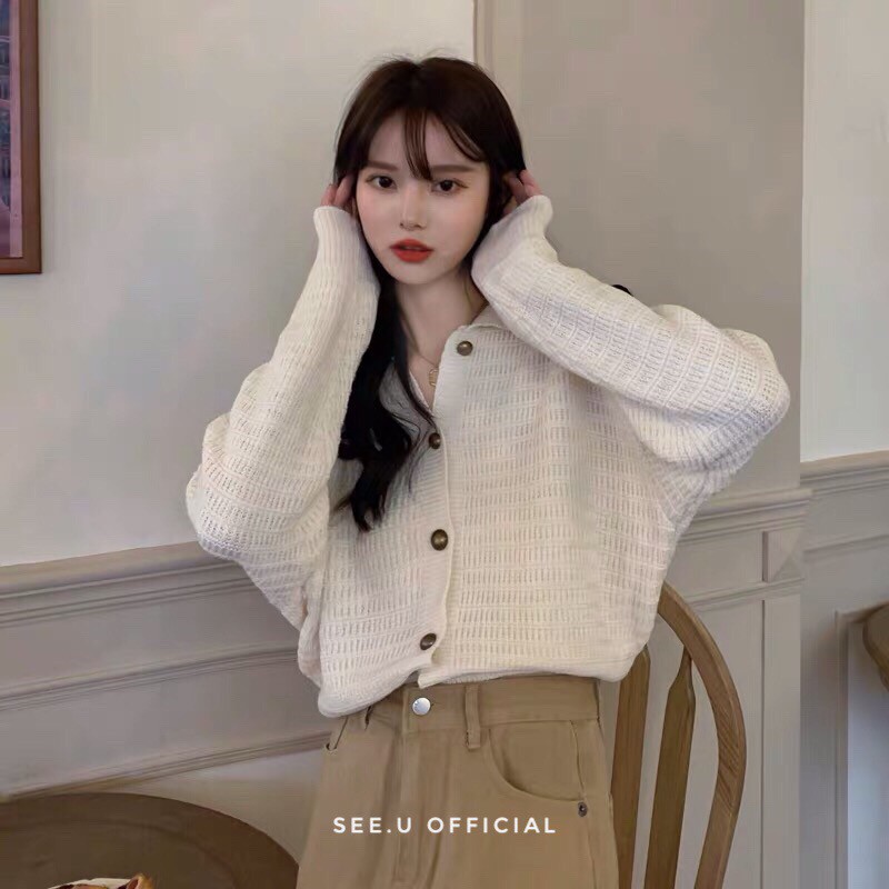Áo Len Dệt Kim Retro Cổ Điển Phong Cách - See.U Official | BigBuy360 - bigbuy360.vn