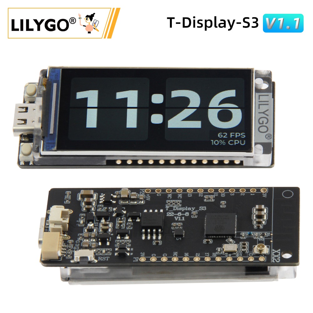 LILYGO® Mô Đun Phát Triển Màn Hình LCD Không Dây T-Display-S3 ESP32-S3 1.9 inch ST7789 WIFI5.0 170 * 320
