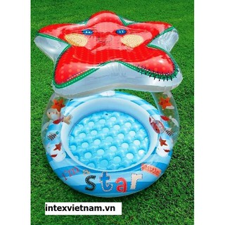 Bể bơi phao mái che hình ngôi sao intex 57428