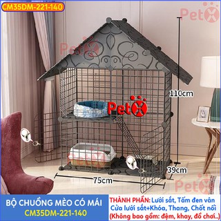 Chuồng mèo 3 tầng, 2 tầng lưới sắt sơn tĩnh điện GIÁ CỰC RẺ Chuồng lắp ghép đa năng đơn giản nuôi thú cưng, thỏ, rùa...