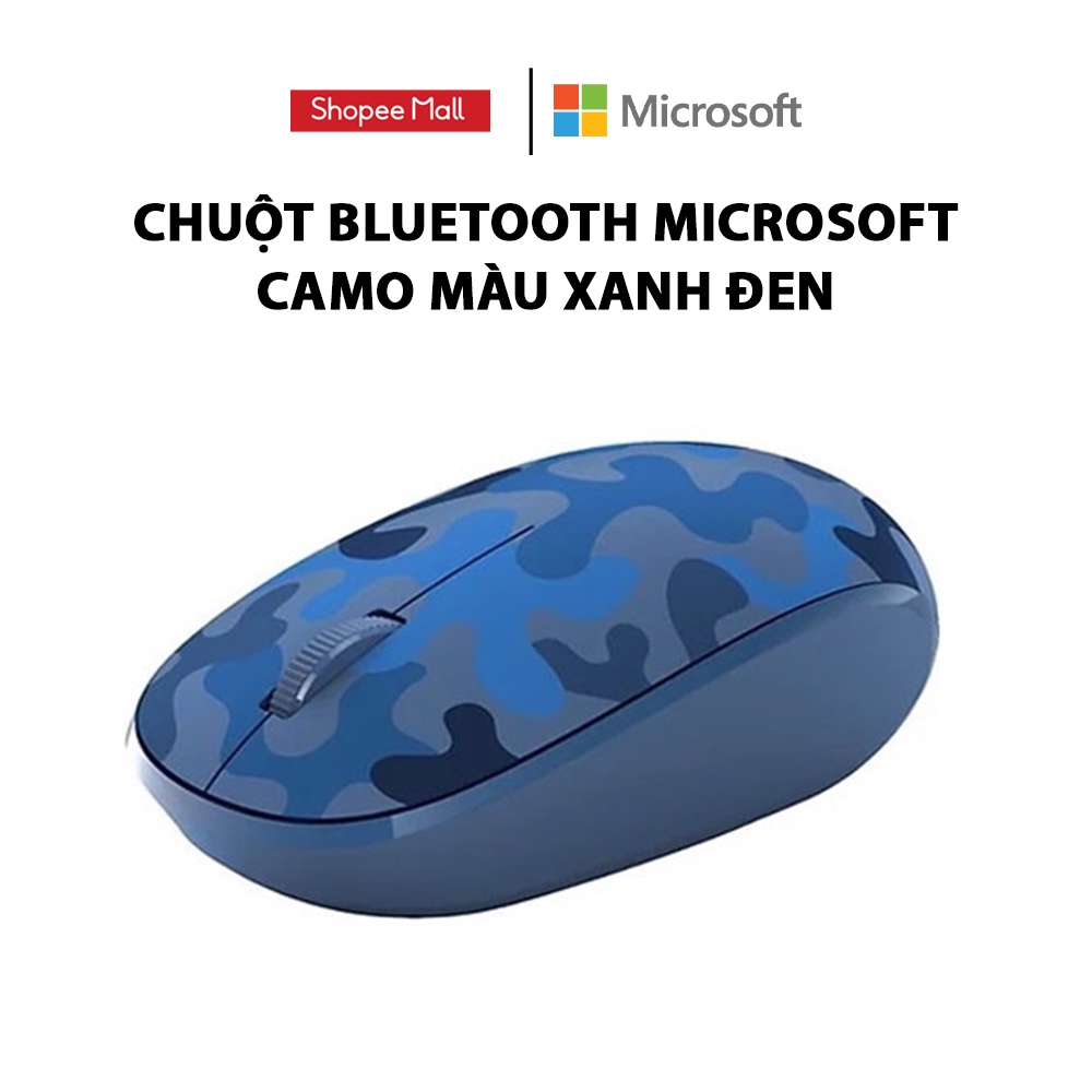[Mã MICRCAMO5 giảm 50K] Chuột Bluetooth Microsoft Camo màu xanh đen (8KX-00019)
