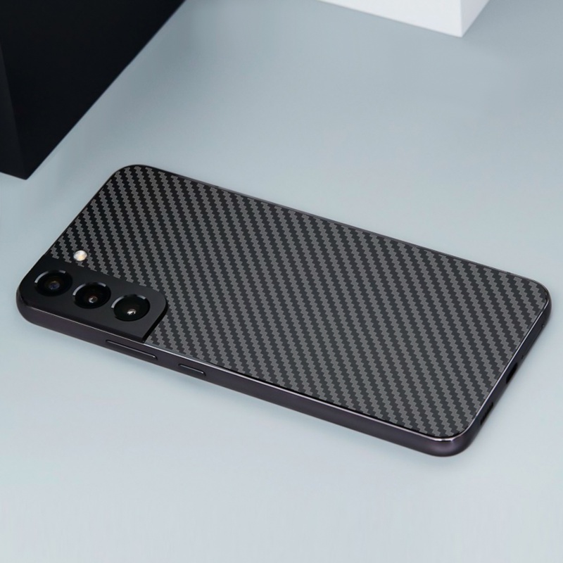 Miếng Dán Bảo Vệ Mặt Sau Điện Thoại Samsung S22/S22 Plus/S22 Ultra Bằng Sợi Carbon Chống Dấu Vân Tay