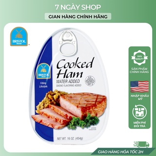 Thịt Hộp Bristol Cooked Ham 7NgayShop 325g Nhập Khẩu Hà Lan Date 2024,Thịt Hộp Briston Giăm Bông Hương Vị Thịt Xông Khói