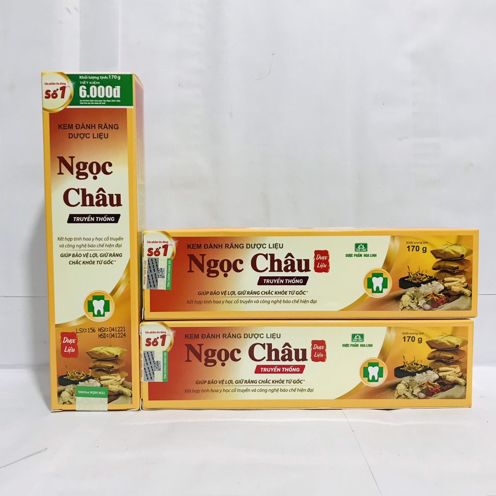 Kem đánh răng dược liệu Ngọc Châu (100G-170g)