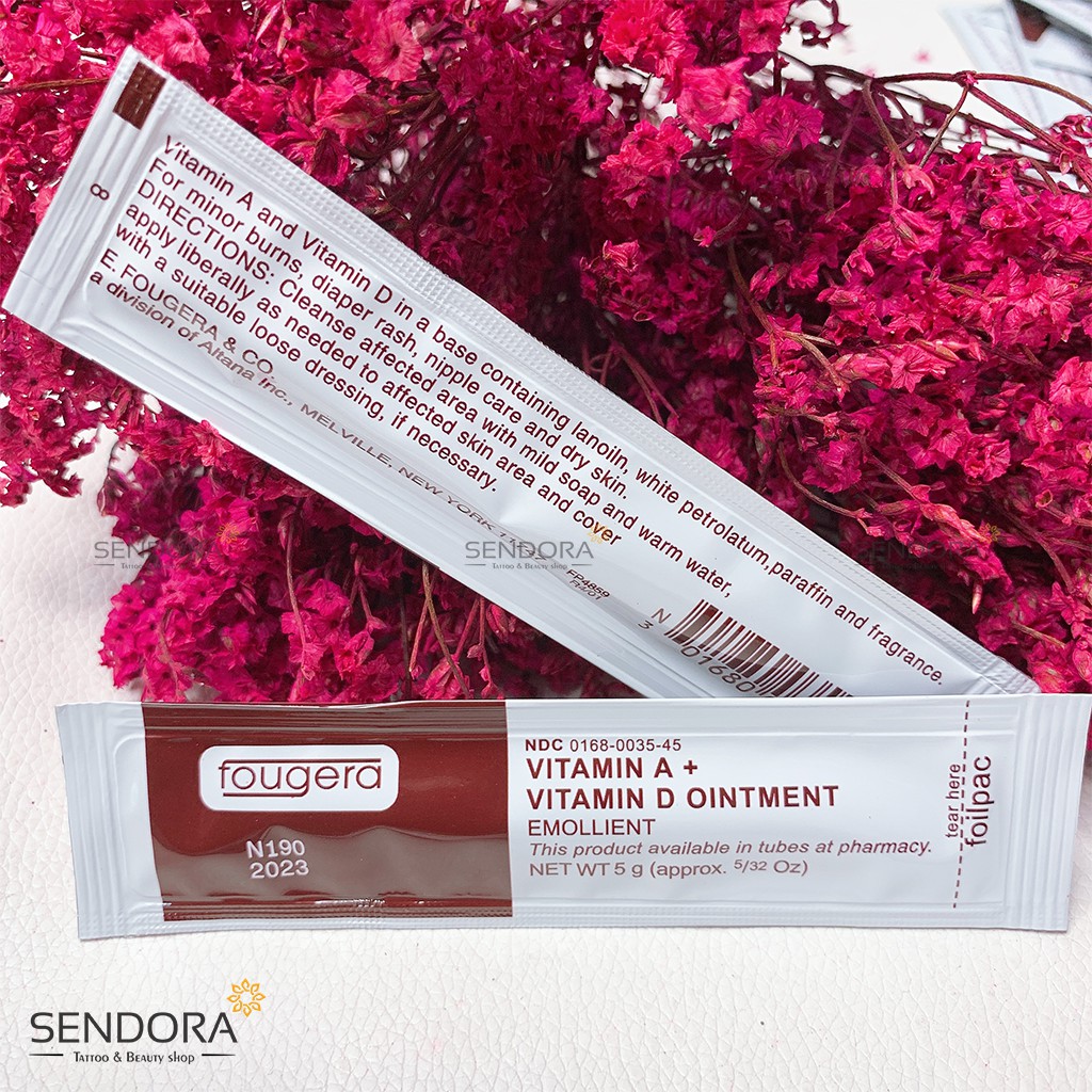 10 Dưỡng Fougera Vitamin A&D sau phun xăm mày, môi