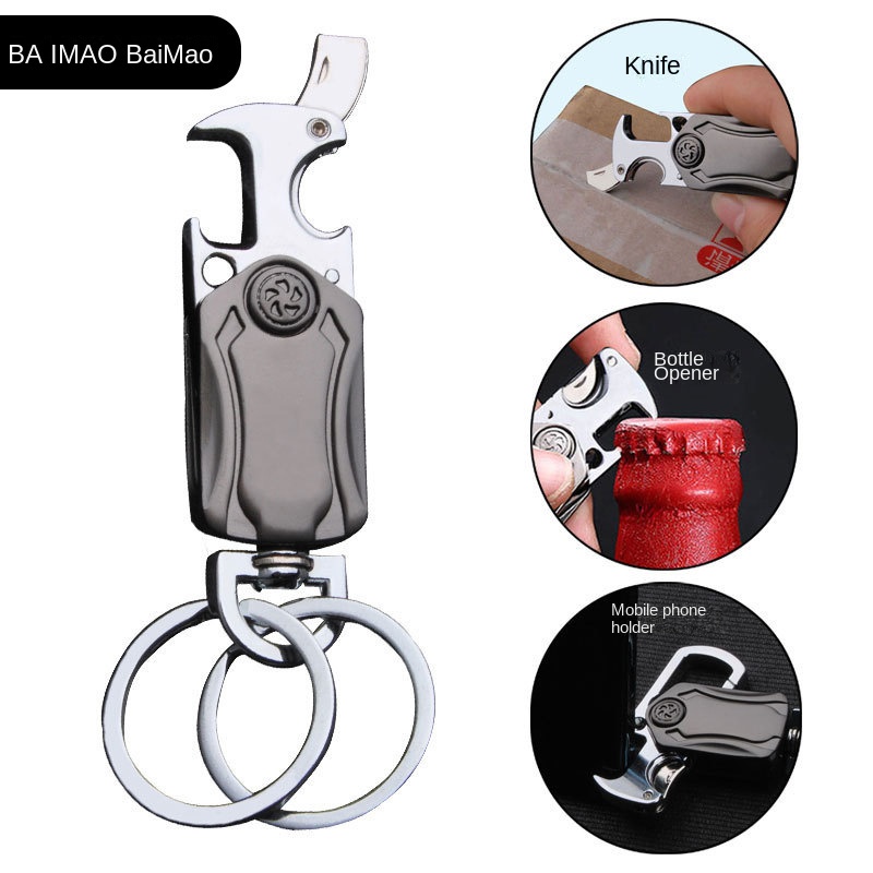 Móc Chìa Khóa Xe Hơi Hình Dao Chuyển Phát Nhanh Sáng Tạo Đa Năng