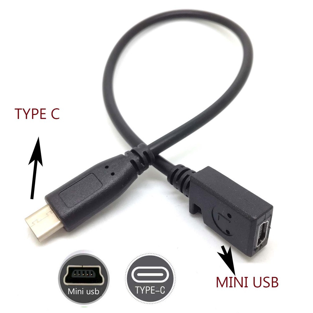 Dây cáp sạc đồng bộ dữ liệu đầu cắm Type C USB 3.1 sang lỗ cắm 5Pn Mini USB 2.0 chuyên dụng