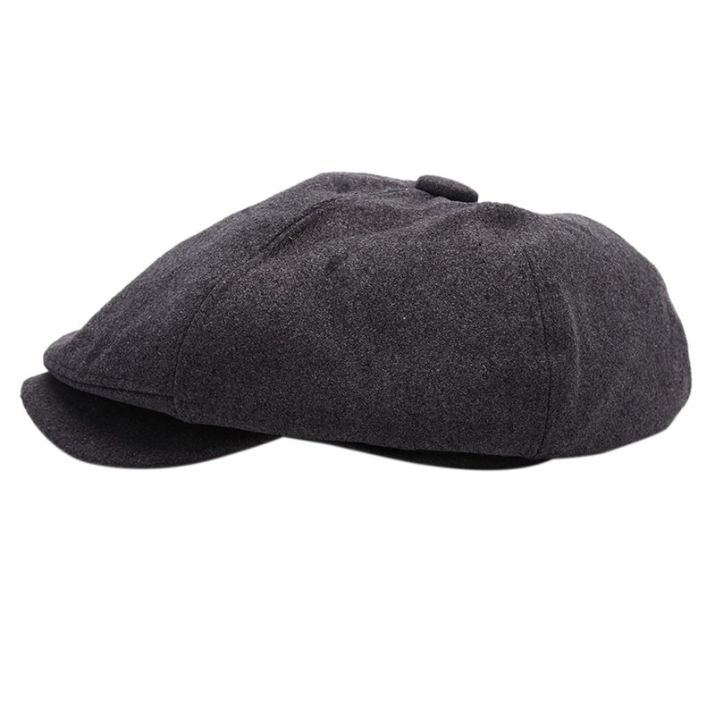 [bigapple]Unisex Mens Ladies 8 Panel Wool Blend Baker Boy Newsboy Flat Cap adore