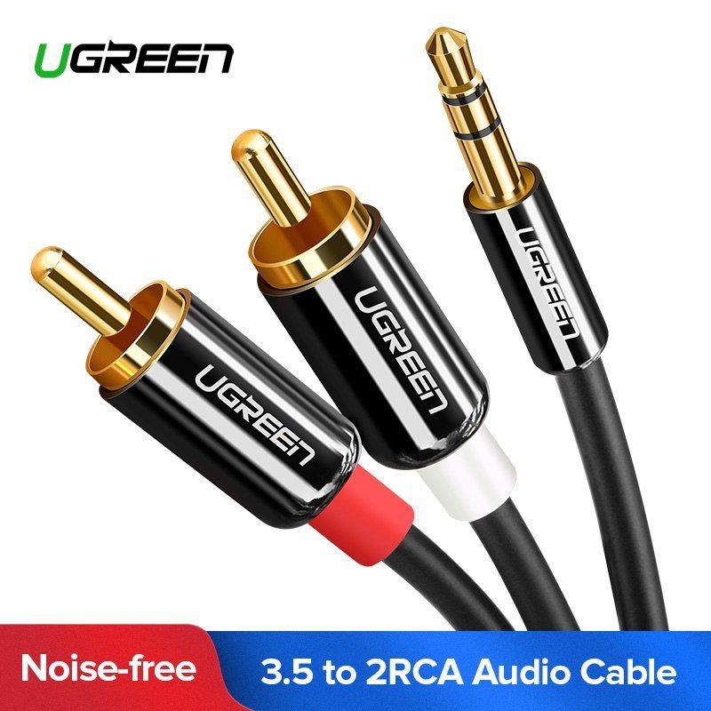 Cáp Audio 3.5mm Ra 2 Đầu bông sen Cao Cấp Chính Hãng Ugreen 10749 10583 10584 10590 10591 AV116