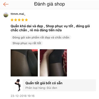 Quần tất giả bốt có sẵn
