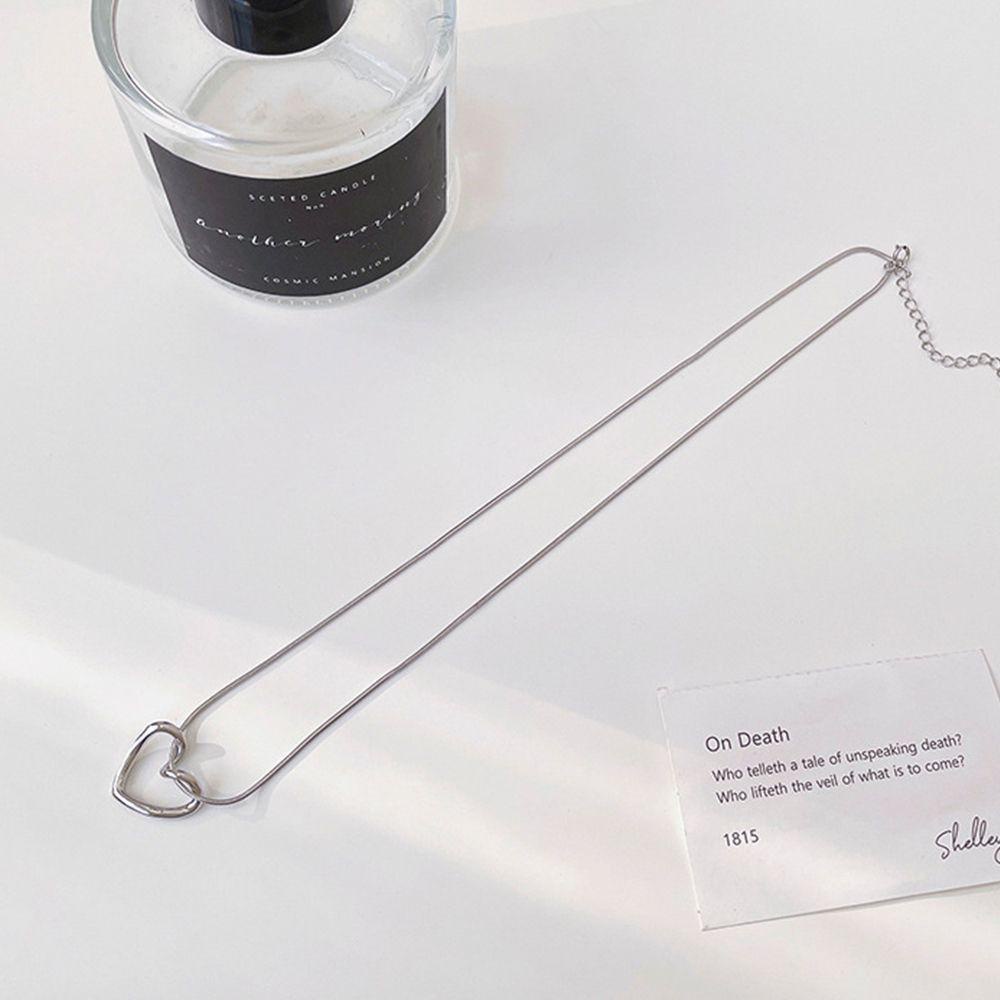 Vòng cổ Xương Rắn Mặt Hình Trái Tim Phong Cách Vintage Thời Trang