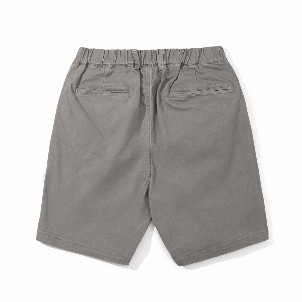 Quần Short Kaki Nam Cao Cấp Màu Xám Khói Light Grey Kaki Shorts BY COTTON